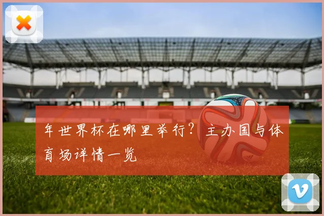 年世界杯在哪里举行？主办国与体育场详情一览